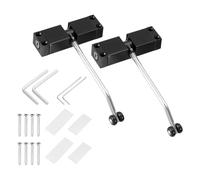 uxcell 2 chiudiporta automatici a molla, in acciaio inox 304, montaggio superficiale, silenzioso, per cancello di sicurezza, regolabile, cerniera di sicurezza a chiusura automatica, per uso