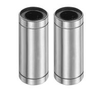 uxcell 2 cuscinetti a sfera lineari LM12LUU, diametro foro 12 mm, diametro esterno 21 mm, lunghezza 57 mm, guarnizione in gomma a doppio lato per applicazioni di macchine CNC per stampanti 3D, ABEC3