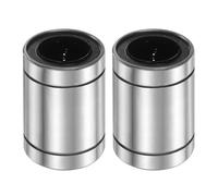 uxcell 2 cuscinetti a sfera lineari LM25UU, diametro foro 25 mm, diametro esterno 40 mm, lunghezza 59 mm, guarnizione in gomma a doppio lato per applicazioni di macchine CNC per stampanti 3D, ABEC3