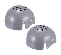 uxcell 2 inserti per berretto da baseball, inserti in ABS per elmetto rigido, leggero, di sicurezza, per protezione della testa (taglia forte, grigio)