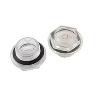 uxcell 26mm Threaded Dia Air Compressor Plastic Oil Liquid Sight Glass 2 Pcs
