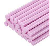 uxcell 30 bastoncini per pistola per colla a caldo, 7 x 200 mm, 20,3 x 0,7 cm di altezza, piccoli bastoncini di colla a caldo, per pistola per colla, rosa chiaro
