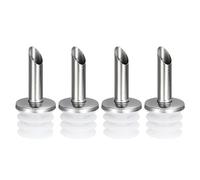 uxcell 4 beccucci per bottiglie in acciaio inox, beccucci per olio d'oliva, vino e liquore, per versare liquidi, olio d'oliva, vino, aceto, la maggior parte delle bottiglie di liquori (bianco)