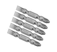 uxcell 5 punte magnetiche PH2/SL6 per cacciavite a doppia estremità, attacco esagonale da 1/4 di pollice, lunghezza 5 cm, utensile elettrico S2