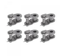 uxcell 6 pezzi # 35 catena offset metà catena rullo, 3/8 "passo acciaio al carbonio, connettore standard estremità catena collegamenti divisi per catena 06C