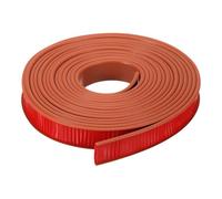 uxcell Bordo a forma di U, 5 m, autoadesivo, protezione per bordi con canale a U, in TPE, flessibile, protezione per mobili, mobili, tavoli, mensole (20 mm, marrone)