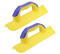 uxcell Cazzuola angolare esterna 8,4 cm per cartongesso angolo coltello in plastica, giallo, 2 pezzi