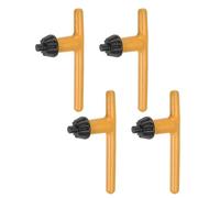 uxcell Chiave per mandrino da 6 mm, 12 denti, per mandrino da 1,5-13 mm, giallo, 4 pezzi