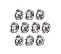 uxcell F684ZZ - Cuscinetti a sfera con flangia 4 x 9 x 4 mm, in acciaio cromato, 10 pezzi