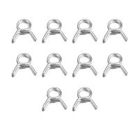uxcell Fascetta stringitubo a molla a doppio filo, 20 pezzi in acciaio inossidabile 304 5,5 mm diametro interno adatto 6,1 mm-6,7 mm OD tubo carburante linea tubo in silicone clip a molla