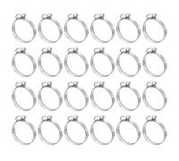 uxcell Fascette stringitubo a vite senza fine, 24 pezzi, da 2,5 cm a 3,8 cm, regolabili, in acciaio inox, morsetti per il fissaggio di tubi, tubi, tubi, tubi, tubi e tubi del carburante
