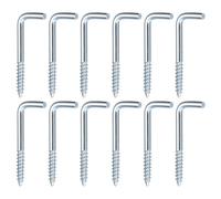 uxcell Ganci da soffitto da 40 mm, gancio a vite in acciaio al carbonio fine per uso interno ed esterno, 12 pezzi