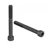 uxcell M8x75mm Socket Head Bulloni 12.9 Grado Lega Acciaio Cap Viti Mezza Filettatura 10pcs