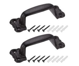 uxcell Maniglia per porta scorrevole, 14 cm, in ghisa, 2 pezzi