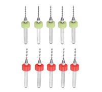 uxcell Micro PCB Drill Bit Set 1mm 1.2mm, 1/8 "3.175mm Shank Carburo di Tungsteno CNC Incisione di Stampa Circuito Punte Trapano Strumento Rotante 20pcs