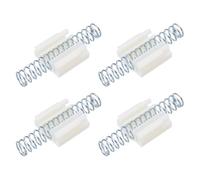 uxcell Molla di riparazione per porte bifold, 4 pezzi, a molla per riparazioni, tono argento