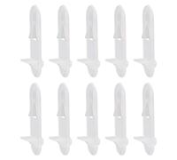 Uxcell - Mollette di supporto in plastica per mensole, per armadietti, mensole e scaffali, per mobili da cucina, a19040300ux0522, Clear, 7 x 6mm,50pcs