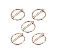 uxcell Perni di collegamento con anello, 5 mm x 40 mm, kit assortimento di perni per rimorchi per barca, kayak, canoa, rimorchio, trattore, carrello, scatola da cavallo, 5 pezzi