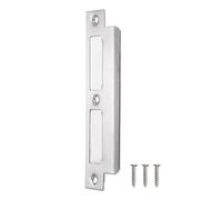 uxcell Piastra di attacco per porta, 155 mm x 35 mm, in acciaio inox 201, per telaio della porta, stipite, argento