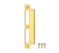 uxcell Piastra di attacco per porta, 195 mm x 40 mm, in acciaio inox 201, per telaio della porta, stipite, oro