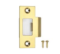 uxcell Piastra di attacco per porta, 68 mm x 39 mm, in acciaio inox 201, per telaio della porta, stipite, oro