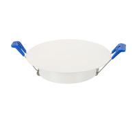 uxcell Piastra di copertura rotonda da soffitto da 110 mm, foro per altoparlante da incasso con foro a molla, pannello decorativo in acciaio per aperture a soffitto o cartongesso da 7,9-8,9 cm, bianco