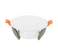 uxcell Piastra di copertura rotonda da soffitto da 95 mm, con foro da incasso a LED, montaggio a molla, pannello di accesso decorativo piatto per soffitti o pareti da 5,6-8,4 cm, bianco opaco