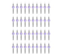 uxcell Punte per trapano PCB da 0,3 mm in carburo di tungsteno, strumento rotativo per gioielli, incisione CNC, circuito stampato, micro punte da trapano 1/8 di pollice, 40 pezzi