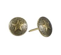 uxcell Puntine per tappezzeria per mobili, 100 pezzi, 16 x 20 mm, kit assortito in acciaio al carbonio, per casa, divano, fai da te, testa decorativa per unghie, colore bronzo giallo