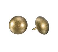 uxcell Puntine per tappezzeria per mobili, 50 pezzi, 11 x 13 mm, kit assortito in acciaio al carbonio, per casa, divano, fai da te, testa decorativa per unghie, colore bronzo giallo