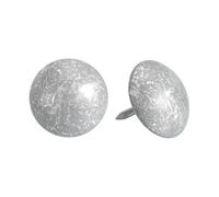 uxcell Puntine per tappezzeria per mobili, 50 pezzi, 16 x 16 mm, kit assortito in acciaio al carbonio per casa, divano, fai da te, testa decorativa per unghie, motivo floreale, argento