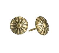 uxcell Puntine per tappezzeria per mobili, 50 pezzi, 19 x 23 mm, kit assortito in acciaio al carbonio, per casa, divano, fai da te, testa decorativa per unghie, colore bronzo giallo