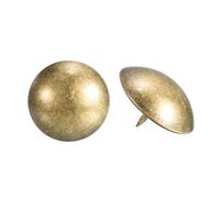 uxcell Puntine per tappezzeria per mobili, 50 pezzi, 25 x 16 mm, kit assortito in acciaio al carbonio, per casa, divano, fai da te, testa decorativa per unghie, colore bronzo giallo