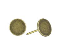 uxcell Puntine per tappezzeria per mobili, 60 pezzi, 16 x 25 mm, kit assortito in acciaio al carbonio, per casa, divano, fai da te, testa decorativa per unghie, colore bronzo verde