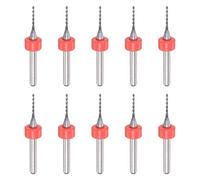 uxcell Set di punte per trapano micro PCB, 1/8 "gambo 0,95 mm in carburo di tungsteno solido CNC incisione Circuito di stampa Drill Bits Rotary Tool 10 pezzi