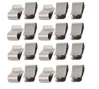 Uxcell Sourcingmap, Clip a U a Molla in Acciaio Inox, 21,4 mm x 12 mm, 20 Pezzi, Colore: Argento