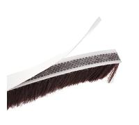 uxcell Spazzola per rimuovere le intemperie, 12,2 m di lunghezza x 0,9 cm di larghezza x 1,5 cm di altezza, con guarnizione autoadesiva, spazzola marrone per porte e finestre