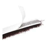 uxcell Spazzola per rimuovere le intemperie, 3 m di lunghezza x 0,9 cm di larghezza x 0,9 cm di altezza, guarnizione autoadesiva, spazzola marrone per porte e finestre