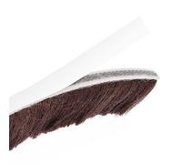 uxcell Spazzola per rimuovere le intemperie, 3 m di lunghezza x 0,9 cm di larghezza x 2,3 cm di altezza, con guarnizione autoadesiva, spazzola marrone per porte e finestre