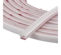 Uxcell Striscia di tenuta per rimuovere le intemperie, 6 metri x 10 mm x 8 mm, in gomma autoadesiva per spazi di 6-7 mm, insonorizzazione di porte e finestre e blocco del telaio (bianco)