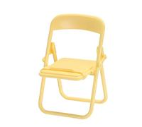 uxcell Supporto per telefono cellulare, supporto per cellulare color caramella, mini culla pieghevole multi-angolo, compatibile con la maggior parte degli smartphone, giallo