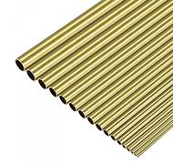 uxcell Tubo in ottone da 2 mm a 10 mm OD 0,5 mm, spessore della parete 300 mm, confezione da 16