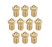 uxcell - Ugello per stampante 3D da 0,25 mm, adatto a testa di estrusore V6, per filamento in ottone da 1,75 mm, 10 pezzi