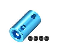 uxcell Vite di fissaggio per accoppiamento rigido da 4 mm a 8 mm L25XD14 in lega di alluminio, connettore accoppiatore albero, accessori motore, blu