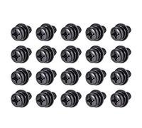 uxcell - Viti a testa tonda in acciaio inox Phillips con rondella a molla e rondelle semplici