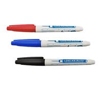 UxicRuya 3 Pack Long Head Marker Pens Waterproof Permanent Colorful Carpenter Woodworking Deep Drill Hole Pen