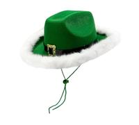 UxicRuya Cappello da Cowboy Natalizio per Bambini, Comodo e Leggero, Cappello da Cowgirl Decorativo