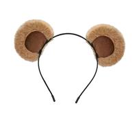UxicRuya Cerchietto con Orecchie Da Orso, Decorazione per Capelli, Morbido E Divertente, Ideale per Feste a Tema Cosplay, Marrone Chiaro