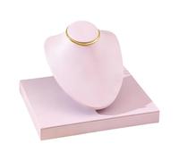 UxicRuya Espositore per Collane in Resistente Similpelle, Ideale per La Casa, La Toeletta, I Negozi E Le attività Commerciali, Rosa
