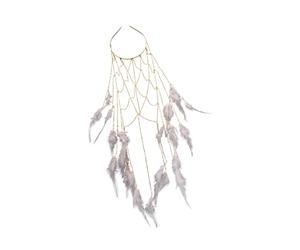 UxicRuya Fascia per Capelli con Piume E Nappe, Copricapo Da Spiaggia, Moda per Festival, Copricapi per Il Giorno Del Mese, Ragazze, Night Club, Donne, Complean, Oro